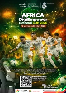 Africa DigiEmpower NetAcad Cup 2026 Marathon d'apprentissage en partenariat avec le Real de Madrid
