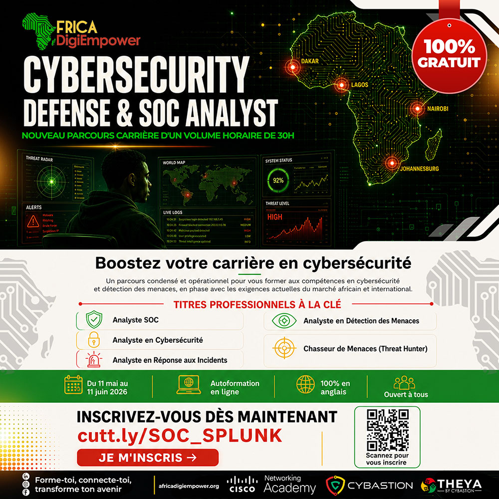 000-Africa DigiEmpower formations gratuites pour les jeunes. design by adambita237