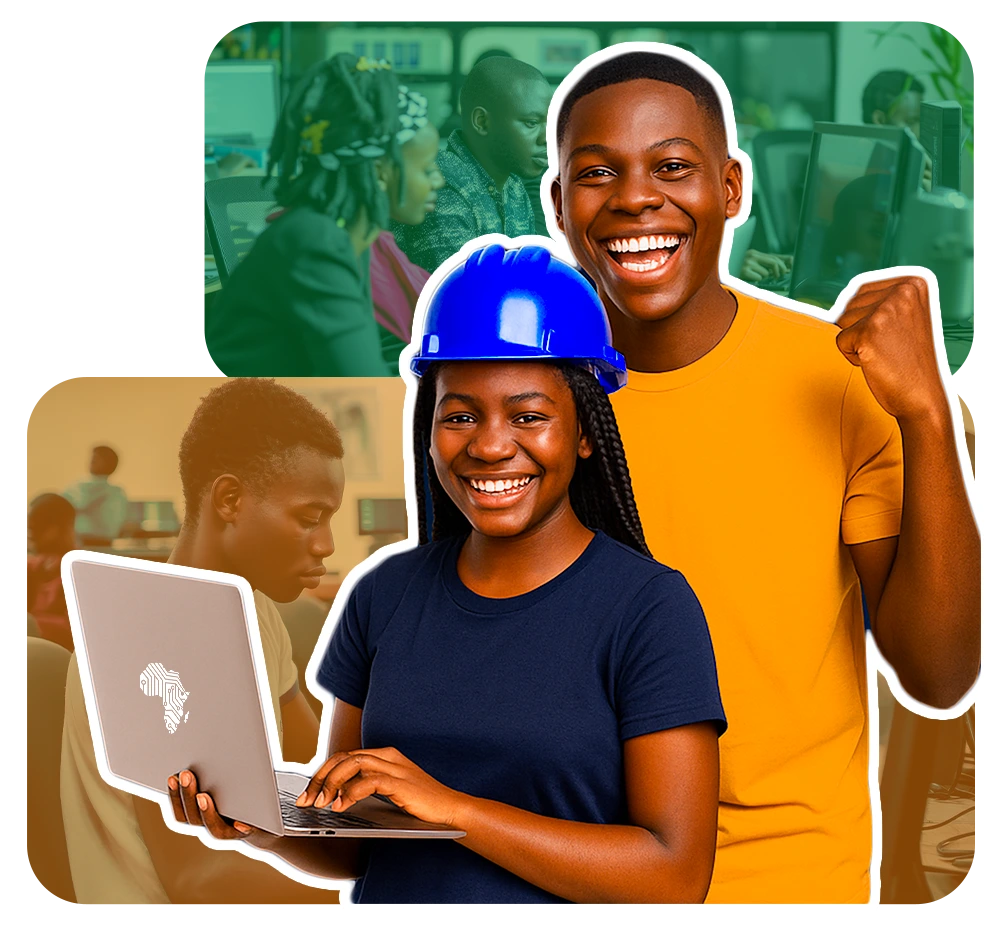 Des jeunes africains ayant transformés leur avenir grâce à Africa DigiEmpower