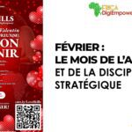 Flyer de présentation du programme de formation LOVE & SKILLS durant le mois de Février mois de l'amour. flyer design by adambita237 (alias adatheartist)