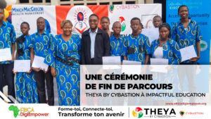 Impactful education une ceremonie de fin de parcours-Africa DigiEmpower formations gratuites pour les jeunes. design by adambita237