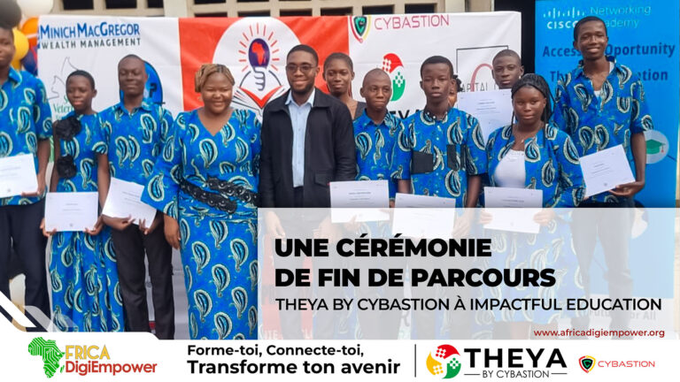 Impactful education une ceremonie de fin de parcours-Africa DigiEmpower formations gratuites pour les jeunes. design by adambita237