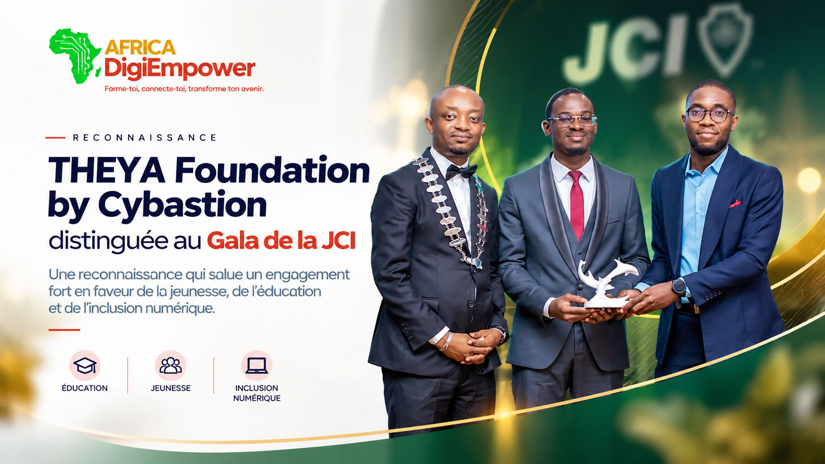 Celebration de lexcellence numerique jeunesse10-Africa DigiEmpower formations gratuites pour les jeunes. design by adambita237